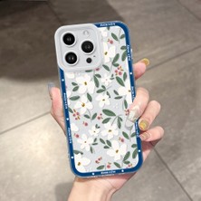 HONTINGA iPhone 14 Pro Max ile Uyumlu Kılıfı Şeffaf Kamera Korumali Çiçek Sanatı Desen Airbag Yumuşak Silikon Telefon Kılıfı K5-0189
