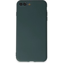 TE Dükkan Buğz Iphone 7 Plus Kılıf First Silikon - Koyu Yeşil