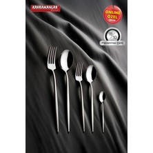 PremiumPort Şık 60 Parça Çatal Kaşık Seti, Günlük Kullanım Için Mükemmel Seçim