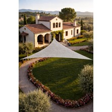 Size Ne Lazım Üçgen Jüt File Gölgelik – Bahçe, Balkon ve Teras Için Doğal Gölgelendirme  4m x 4m x 5.65M