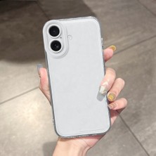 HONTINGA iPhone 16 ile Uyumlu Kılıfı Şeffaf Kamera Korumali Desen Airbag Yumuşak Silikon Telefon Kılıfı K5-0000