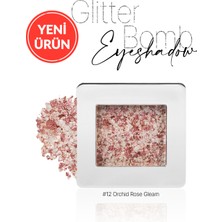 Mücevher Parlaklığında Yoğun Pigmentli Tekli Far Cre'ars Glitter Bomb Eyeshadow 12 Orchid Rose Gleam