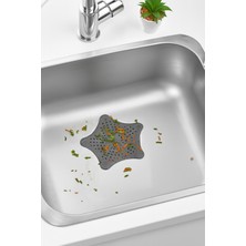 PremiumPort Yıldız Şekilli Silikon Gider Süzgeci, Duş ve Lavabo Için Su Geçirici