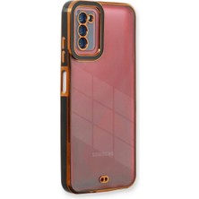 TE Dükkan Buğz Samsung Galaxy A03S Kılıf Liva Lens Silikon - Siyah