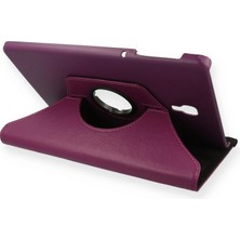 TE Dükkan Buğz Samsung Galaxy T590 Tab A 10.5 Kılıf 360 Tablet Deri Kılıf - Mürdüm