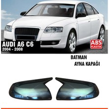 Tuning Vadisi Audi A6 C6 Batman Yarasa Ayna Kapağı Parlak Siyah / 2004 - 2008 Arası Uyumlu