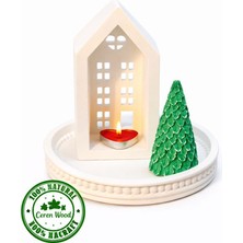 Ceren Wooden Modern Seramik Ev Mumluk & Dekor Seti