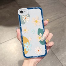 HONTINGA iPhone 7/8/se 2020 2022 ile Uyumlu Kılıfı Şeffaf Kamera Korumali Çiçek Desen Airbag Yumuşak Silikon Telefon Kılıfı K5-0188