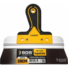 Sgs Eğri Saplı Ispatula 20CM