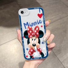 HONTINGA iPhone 7/8/se 2020 2022 ile Uyumlu Kılıfı Şeffaf Kamera Korumali Minnie Desen Airbag Yumuşak Silikon Telefon Kılıfı K5-0195