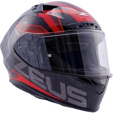 Zeus KASK/ZS-826 Pearl Black Bk3 Red