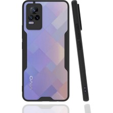 TE Dükkan Buğz Vivo V21E Kılıf Platin Silikon - Siyah