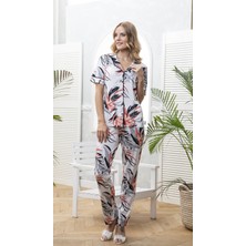 Flz Boydan Düğmeli Pijama Takımı