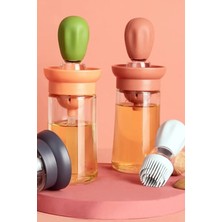 Gampus Hazneli Silikon Yağ Sos ve Yumurta Fırçası Yağ Fırçası Yağ Şişesi 180 ml