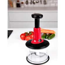 Allians Kırmızı Akışkan Akrilik Büyük Boy Paslanmaz Çelik Rondo El Blenderi