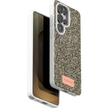 TE Dükkan Buğz Onegif Samsung Galaxy S26 Ultra Bright Simli Kapak - Gold