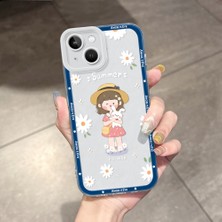 HONTINGA iPhone 13 ile Uyumlu Kılıfı Şeffaf Kamera Korumali Bow Tie Desen Airbag Yumuşak Silikon Telefon Kılıfı K5-0191