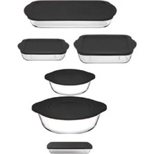 PremiumPort Çeyiz Seti 6 Parça Antrasit-Gri Kapaklı, Şık ve Kullanışlı Tasarım