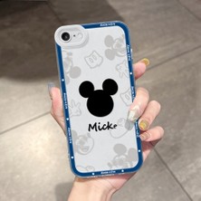 HONTINGA iPhone 7/8/se 2020 2022 ile Uyumlu Kılıfı Şeffaf Kamera Korumali Mickey Desen Airbag Yumuşak Silikon Telefon Kılıfı K5-0185