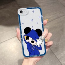 HONTINGA iPhone 7/8/se 2020 2022 ile Uyumlu Kılıfı Şeffaf Kamera Korumali Mickey Desen Airbag Yumuşak Silikon Telefon Kılıfı K5-0194