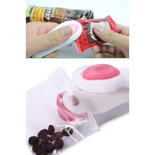 Gampus Yeni Nesil Poşet Kapatıcı Poşet Vakumlayıcı Pilli Poşet Ağzı Yapıştırıcı Poşet Kapama Makinesi