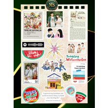 Major Selection Twinkling Watermelon K-Drama Viva La Vida Sticker Seti – 18 Adet | 3-5 cm Waterproof Sticker Seti