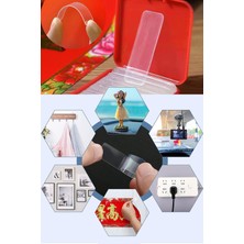 Gampus Çivisiz 60 Parça Duvar Yapışkanı Kendinden Yapışkanlı Iki Taraflı Su Geçirmez Etiket Ev Iz Bırakmaz