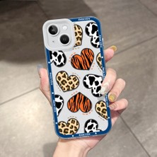 HONTINGA iPhone 13 ile Uyumlu Kılıfı Şeffaf Kamera Korumali Kalp Desen Airbag Yumuşak Silikon Telefon Kılıfı K5-0193