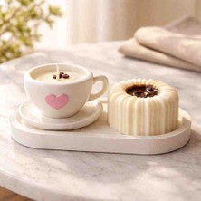 Hero Glow Candle Fincan ve Pasta Mum Seti