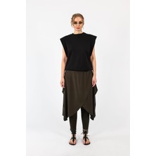 By Özlem Yazan Aller Detaylı Yumuşak Dokulu Tayt Şalvar Kadın Pantolon