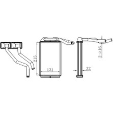 Oris Mllzngzr Kalorifer Rdayatörü Brazing Corolla AE101 215X130X32