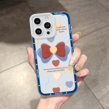 HONTINGA iPhone 14 Pro Max ile Uyumlu Kılıfı Şeffaf Kamera Korumali Kalp Desen Airbag Yumuşak Silikon Telefon Kılıfı K5-0190