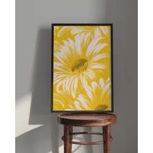 Rosa Art Tablo | Ahşap Çerçeveli Tablo - Sarı Papatya Temalı Minimalist,modern Tablo-Çerçeveli Poster