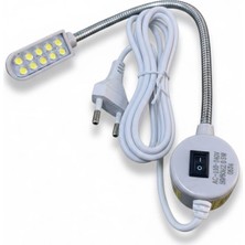 Mavi Makina Dikiş Makinası Mıknatıslı Fişli Spiralli LED Lamba