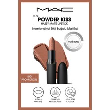 M.A.C Powder Kiss Hazy Matte Lipstick Nemlendirici Etkili Buğulu Mat Ruj - Big Promotion