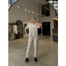 By Özlem Yazan Örme Kumaş Cepli Jogger Kadın Pantolon