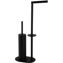 Kobos Hareketli Wc Set Yuvarlak Mat Siyah KBW-829MB