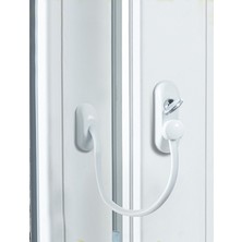 Doğalpen Çocuk Kilidi & Hırsız Emniyeti Pencere Kapı Kilidi Anahtarlı Çelik Halatlı