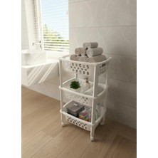 Okyanus Home Multi  3 Katlı Tekerlekli Banyo-Mutfak Düzenleyici