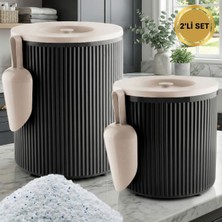 LE Paris 2'li Set Kürekli Deterjan Kutusu