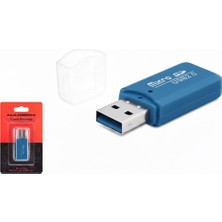 Hadron HDX7024 USB Micro Sd Kart Okuyucu Adaptör - Mavi