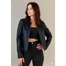 Orions Collection Yeni Sezon Düz Deri Ceket