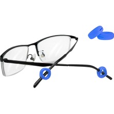 Optic Plus Silikon Kaydırmaz Yuvarlak Kulak Kilidi Sap Tutucu Lacivert 1 Çift