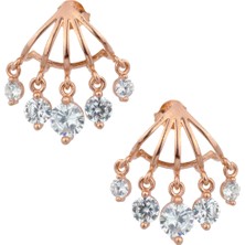 By Barun Sallantılı Küpe Gümüş 925 Ayar