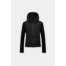 Orions Collection Zra Model Range Rover Mom Kontrast Şişme Mont Ceket Kadın Astarlı