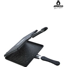 PremiumPort Dayanıklı Kuvars Döküm Tost Tavası, Pratik ve Şık Mutfak Gereci