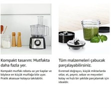 Bosch Paslanmaz Çelik Hamur Yoğurma ve Smoothie Mutfak Robotu