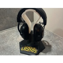 Genç 3D League Of Legends Kulaklık Standı | Lol Temalı Headphone Holder | Oyuncu Masa Aksesuarı