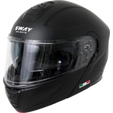 Sway Sw 917 Solid Matt Siyah Çene Açılır