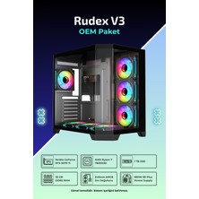 Ih Rudex V3 Oem Paket R7-7800X3D 32 GB 1 Tb SSD 16 GB Rtx 5070 Ti Freedos Masaüstü Oyuncu Bilgisayarı